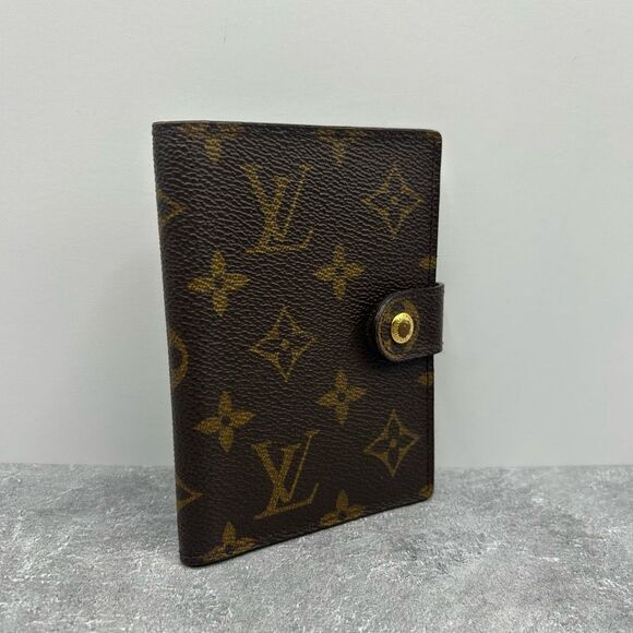Louis Vuitton Monogram Etui Palm Cover Dark Brown Coated Canvas Snap - Picture 2 of 15